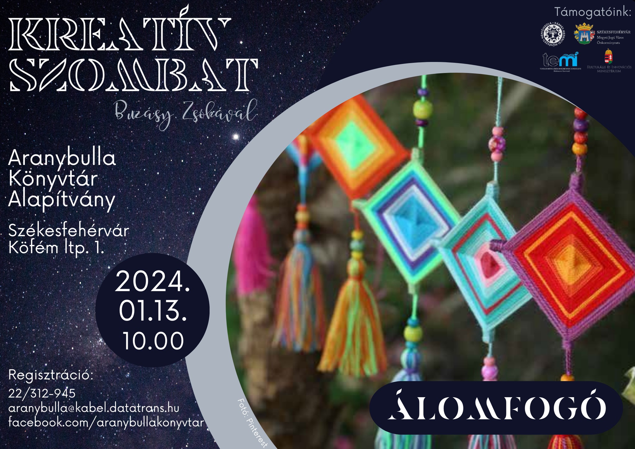 Kreatív szombat, családi társas nap és Petőcz András-kötetbemutató is lesz az Aranybulla Könyvtárban